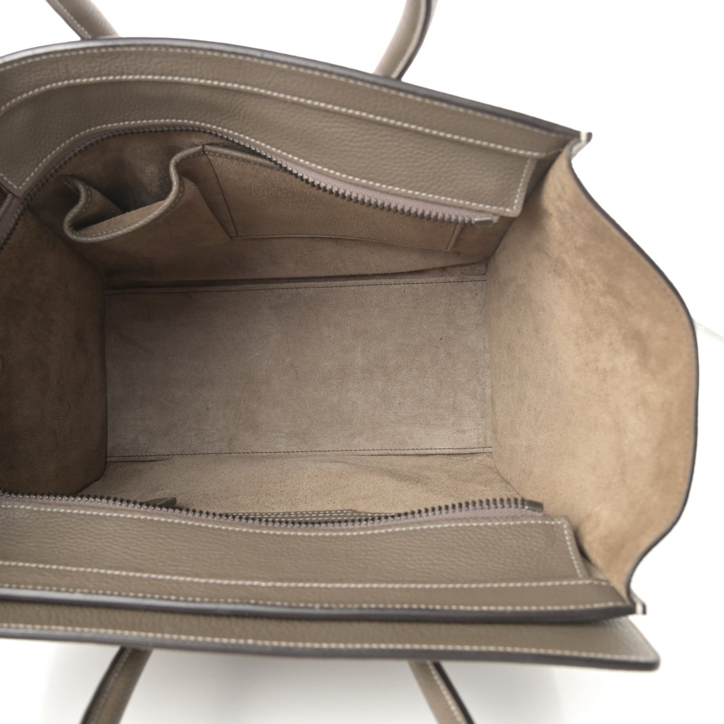 Drummed Calfskin Micro Luggage Souris