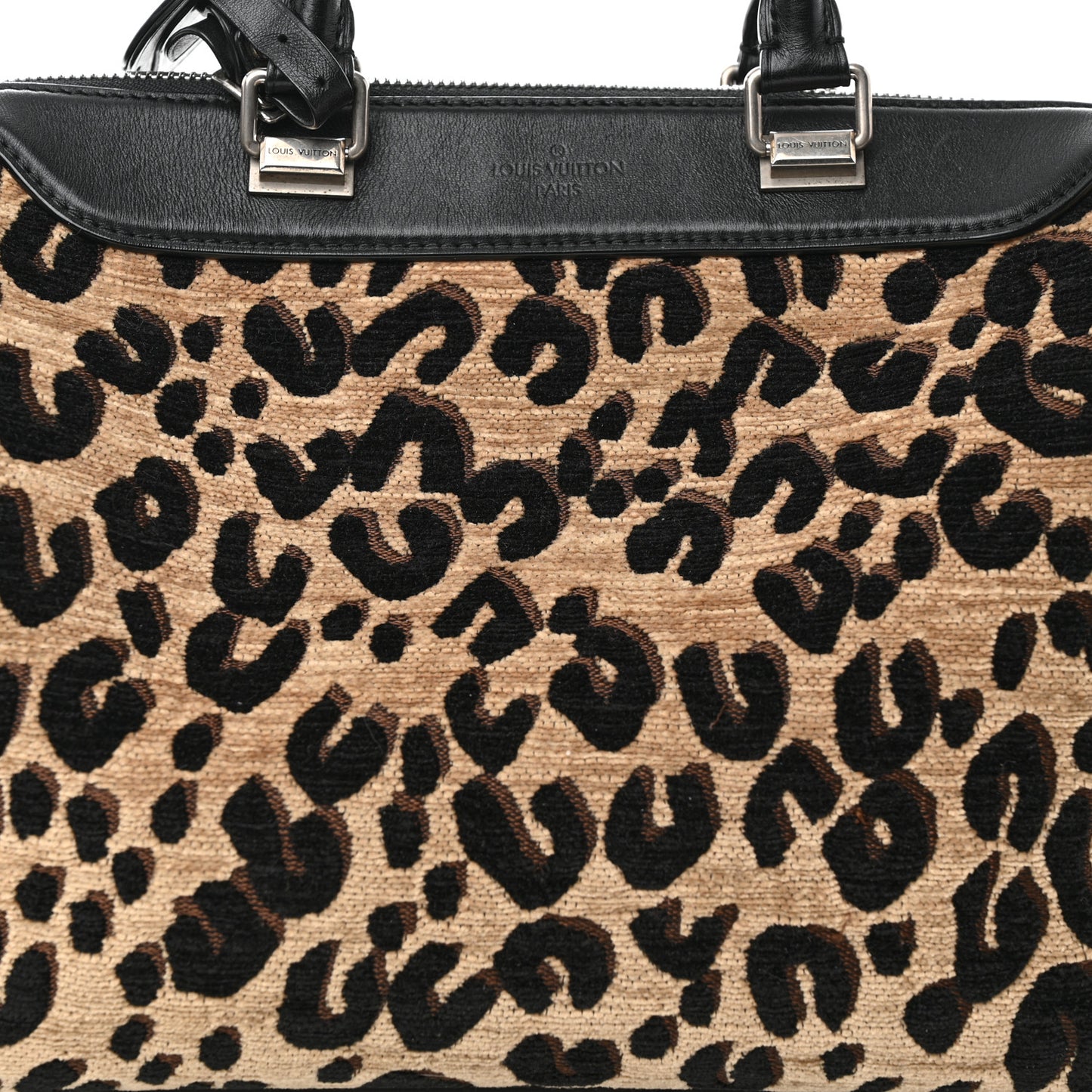 Jacquard Velvet Leopard Print Stephen Sprouse Speedy