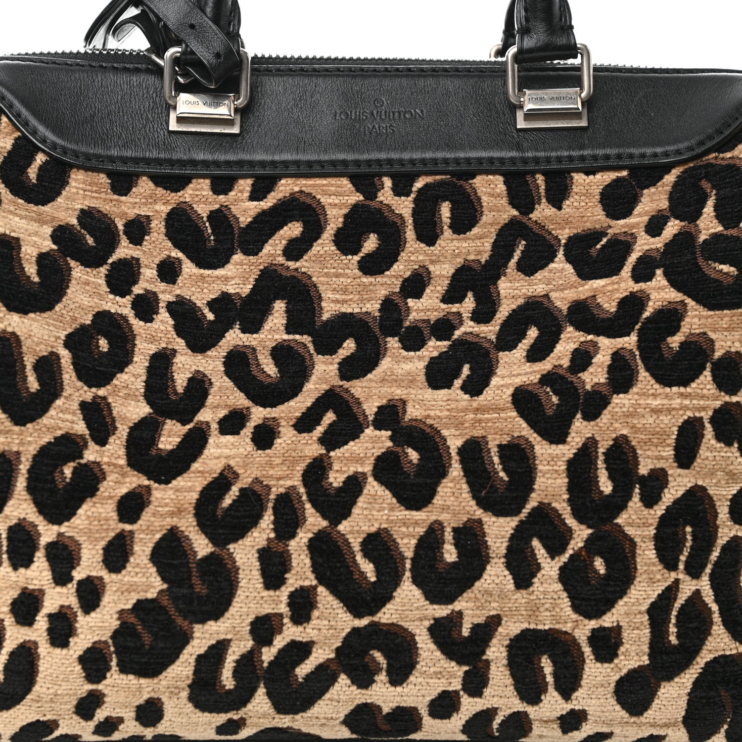 Louis Vuitton Jacquard Velvet Leopard Print Stephen Sprouse Speedy 8 of 19