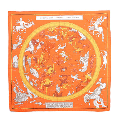 Hermes Cashmere Silk Hemisphaerium Coeli Boreale Shawl 140 1 of 5