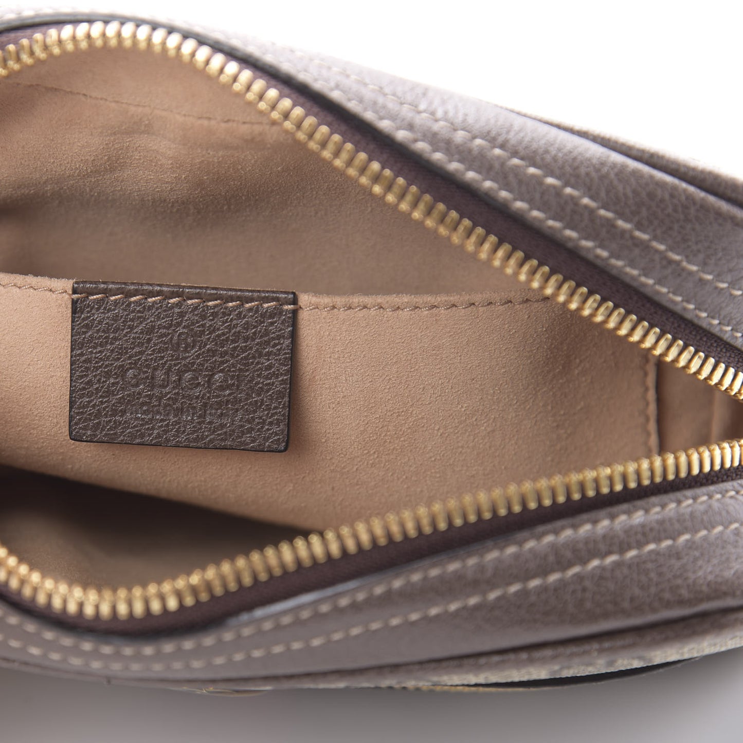 GG Supreme Monogram Web Small Ophidia Belt Bag 95 38 Dark Brown