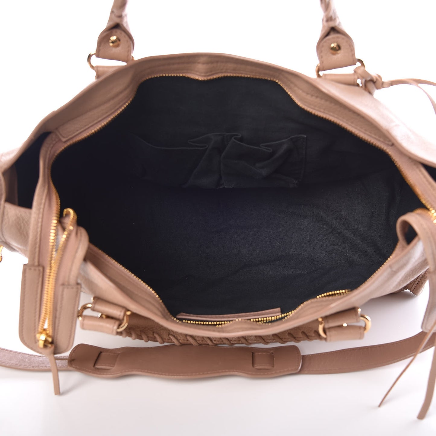 Chevre Gold Metallic Edge Hardware City Rose Des Sables
