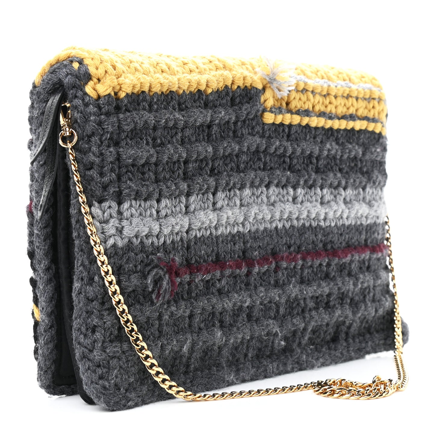 Tweed Maglia Etiquette Flap Multicolor