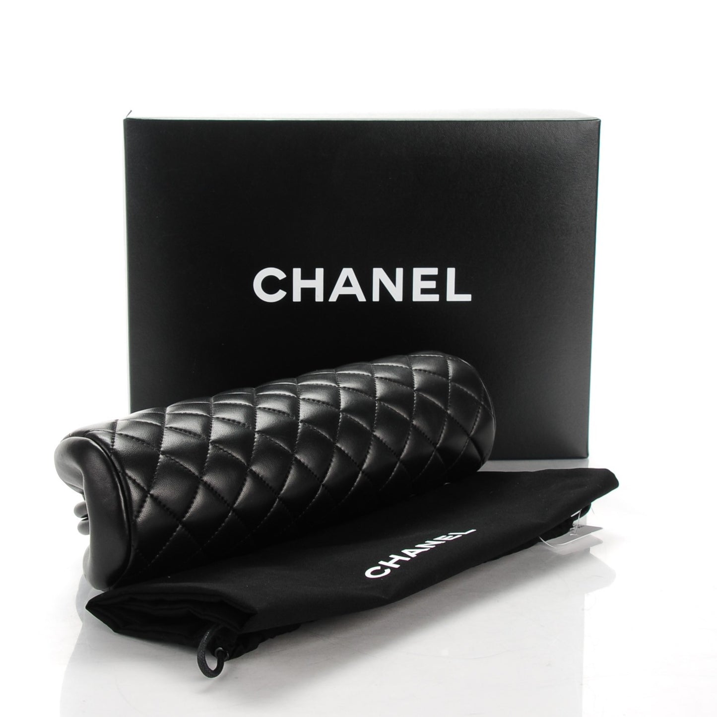 Lambskin Quilted Timeless Clutch Black