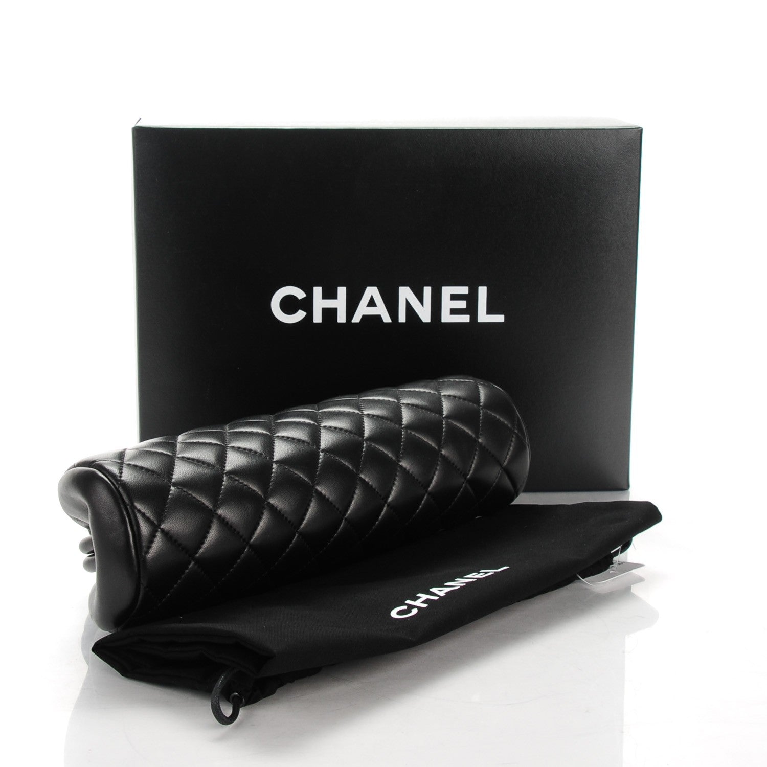 Chanel Lambskin Quilted Timeless Clutch Black 4 of 7