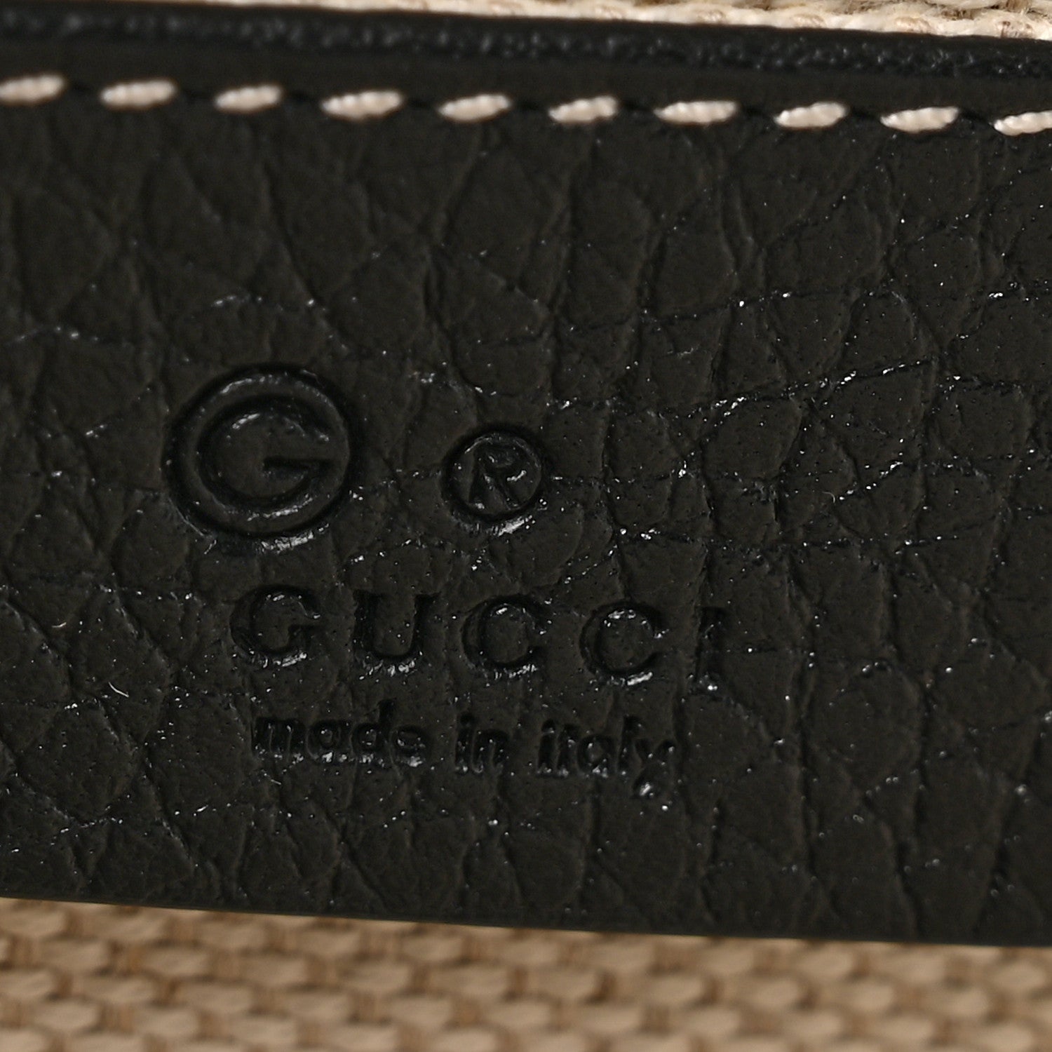 Gucci Pebbled Calfskin GG Marmont Zip Chain Bag Black 6 of 10
