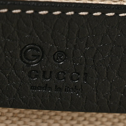 Gucci Pebbled Calfskin GG Marmont Zip Chain Bag Black 6 of 10