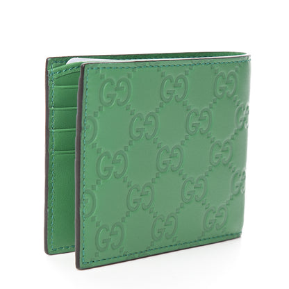 Gucci X MLB Guccissima SF Giants Embroidered Bi-Fold Wallet New Shamrock Deep Orange 2 of 7