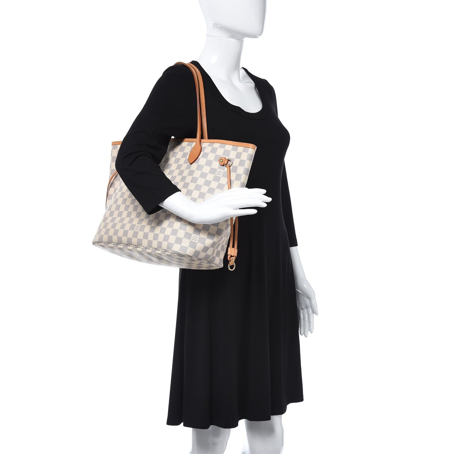 Louis Vuitton Damier Azur Neverfull MM 2 of 15