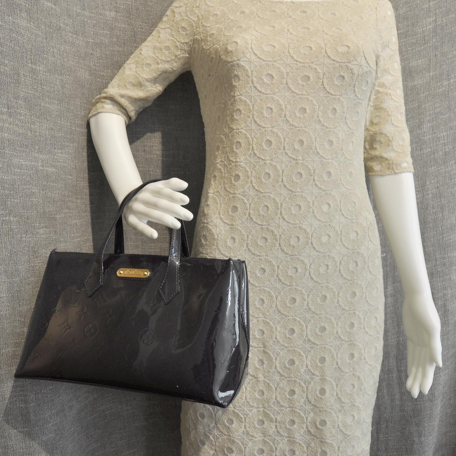 Louis Vuitton Vernis Wilshire PM Blue Infini 3 of 9