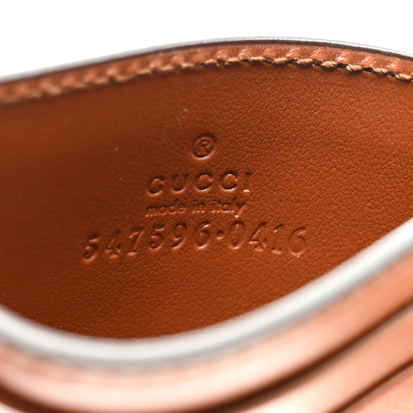 Plutone Calfskin Logo Card Holder Cuir