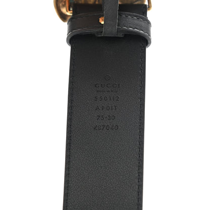 Gucci Calfskin Embellished Butterfly Belt 75 30 Black 3 of 6