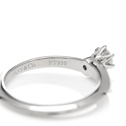 Tiffany Platinum Diamond .20ct Solitaire Engagement Ring 49 5 7 of 8
