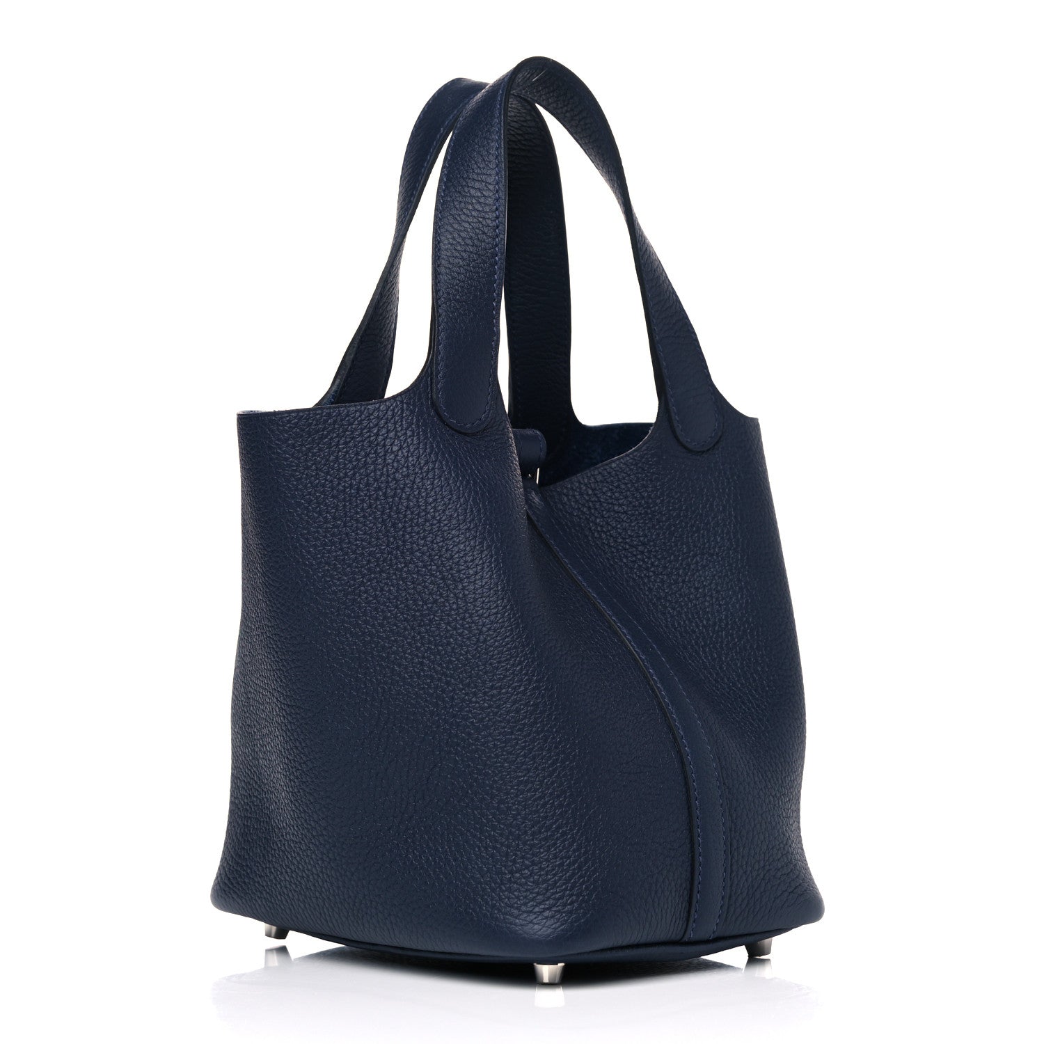 Hermes Taurillon Clemence Picotin Lock 18 PM Bleu Nuit 3 of 12