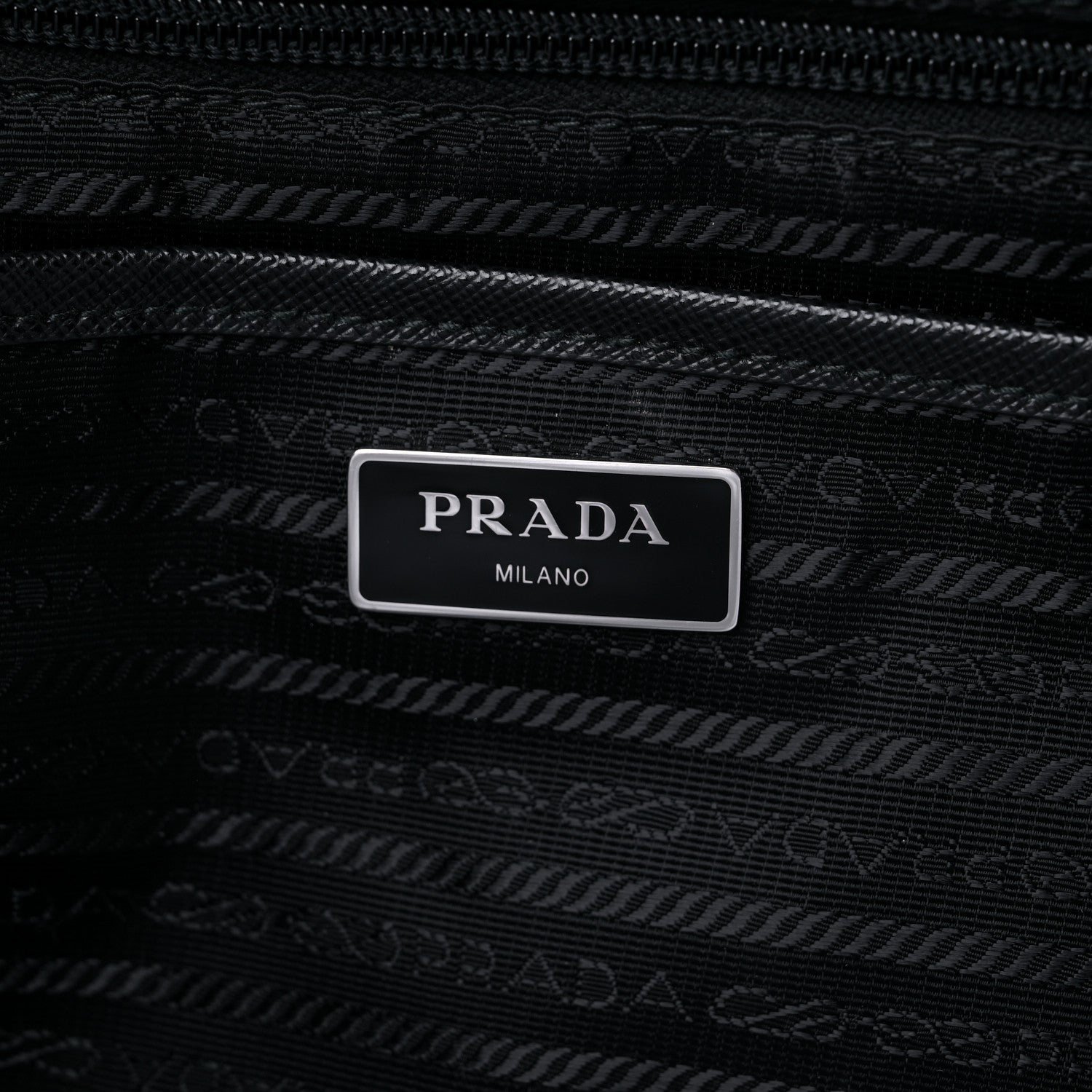 Prada Tessuto Nylon Saffiano Medium Backpack Black 6 of 15