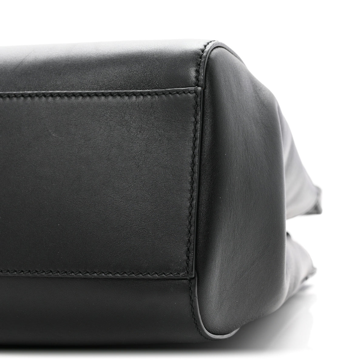 Nappa Bamboo Medium Nymphaea Top Handle Bag Black