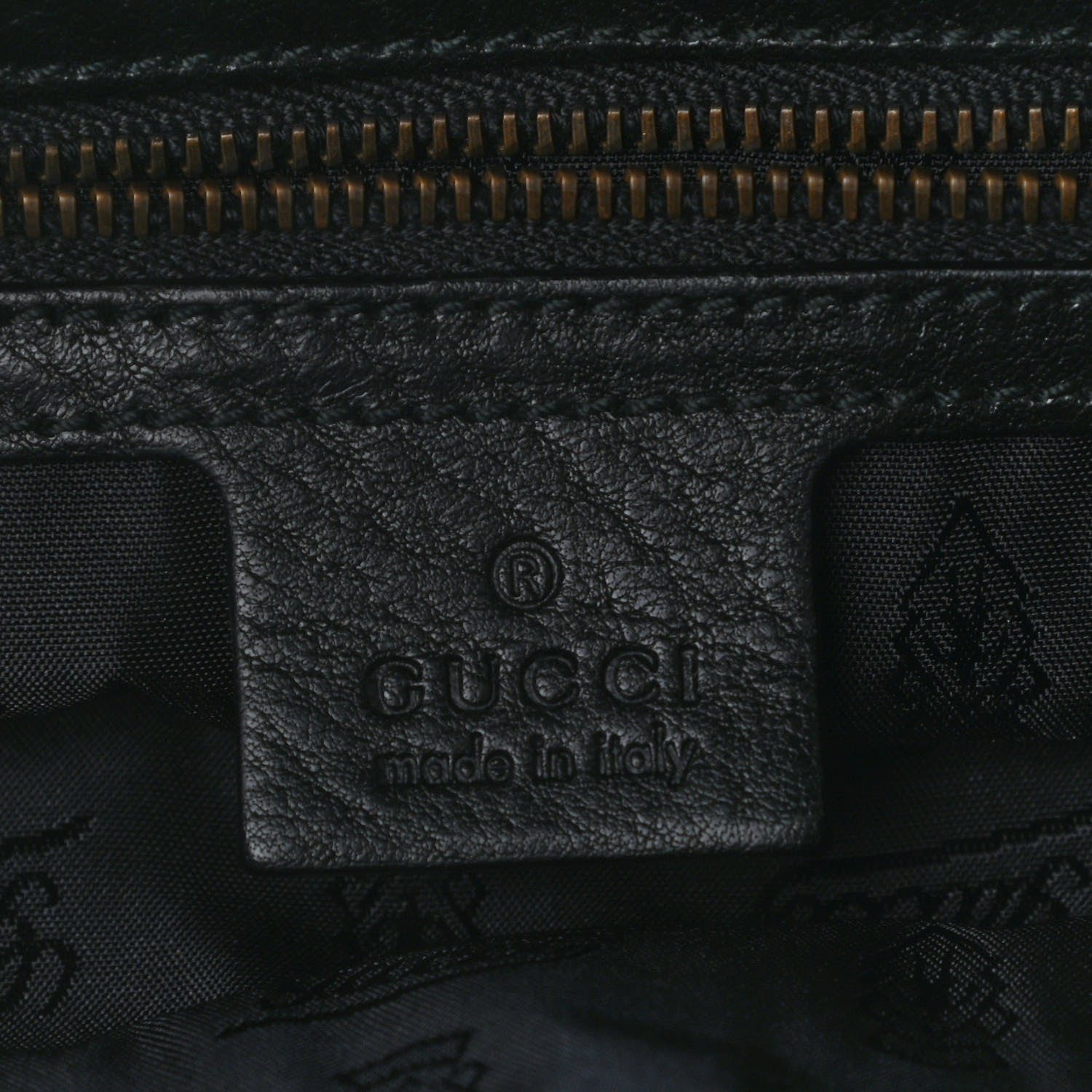 Gucci Calfskin Large Babouska Tote Black 6 of 9