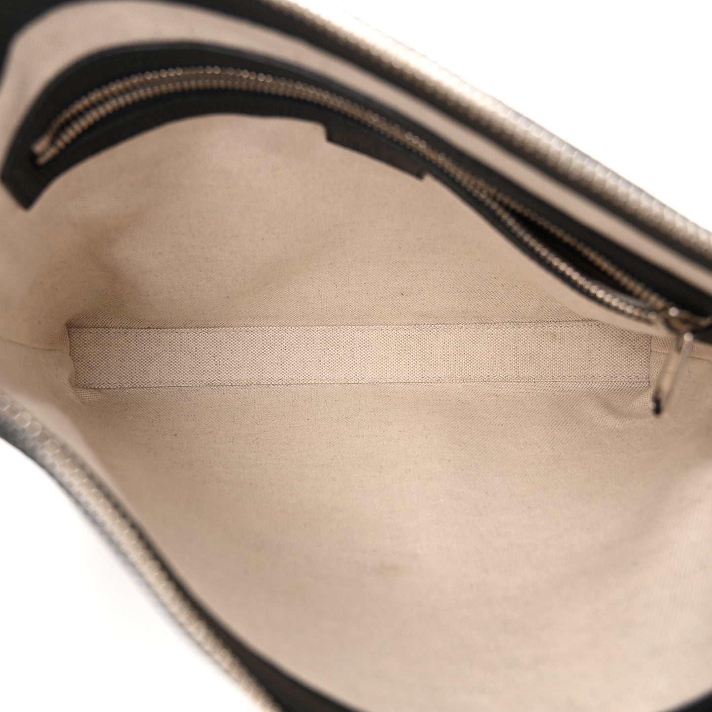 Piuma Calfskin Jumbo GG Embossed Medium Wristlet Messenger Bag Black