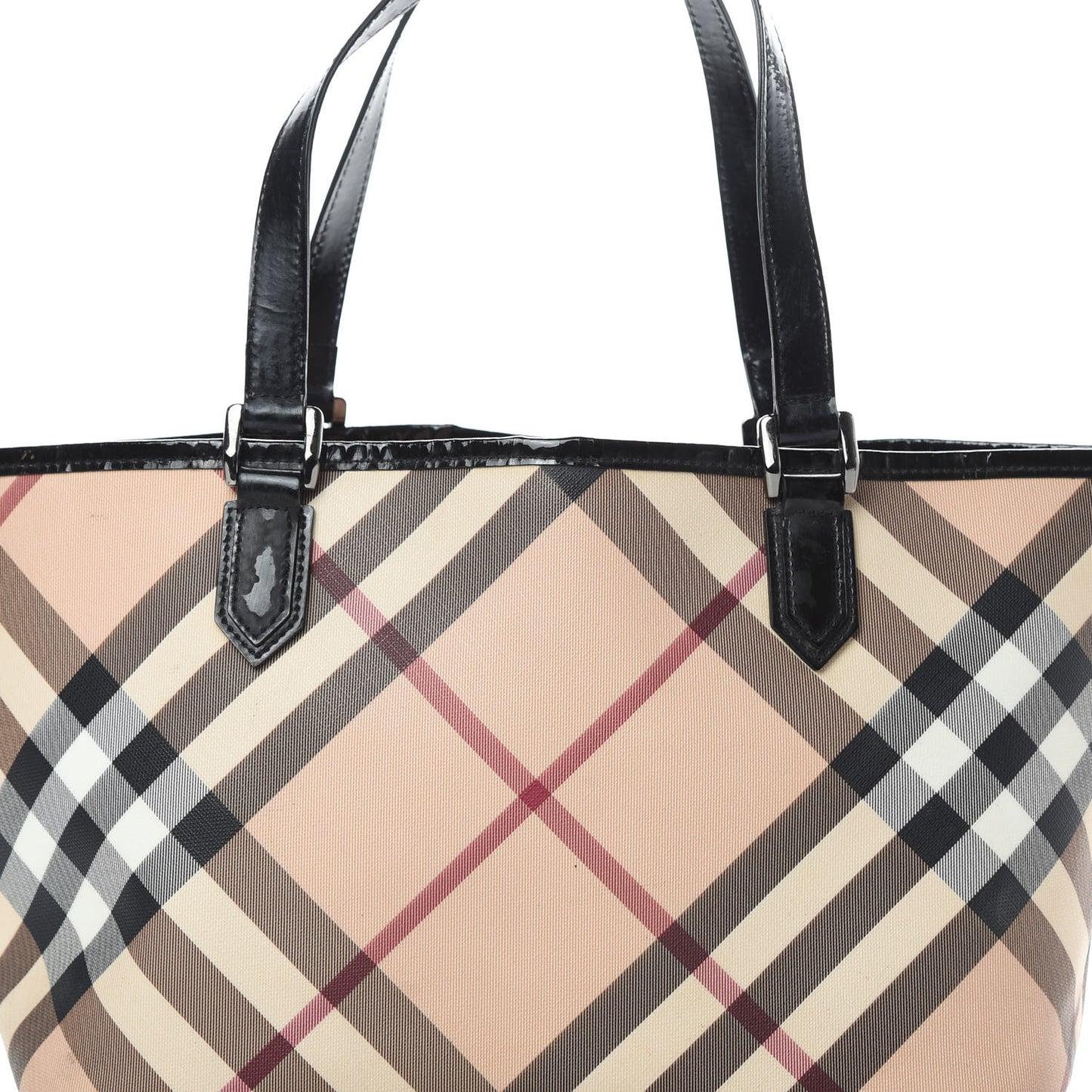 Nova Check Small Nickie Tote Black