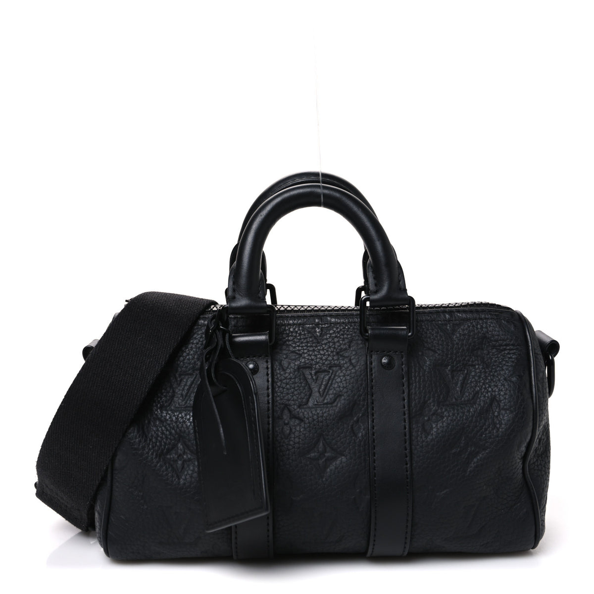 Louis Vuitton Monogram Taurillon Keepall Bandouliere 25 Black 1 of 10