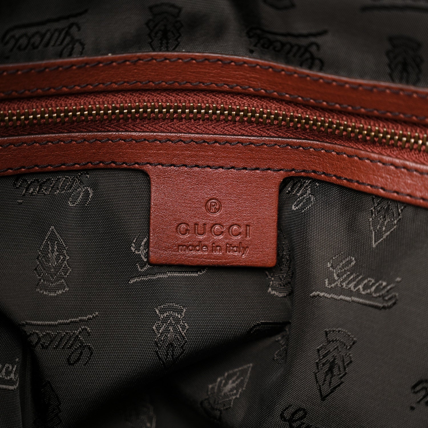 Gucci Calfskin Large Babouska Studded Boston Red 6 of 15