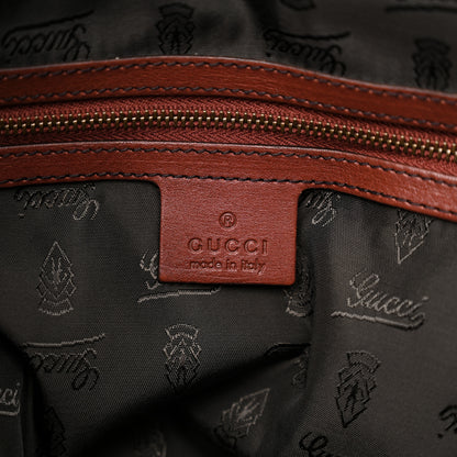 Gucci Calfskin Large Babouska Studded Boston Red 6 of 15
