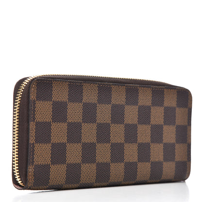 Louis Vuitton Damier Ebene Clemence Wallet Rose Ballerine 3 of 6