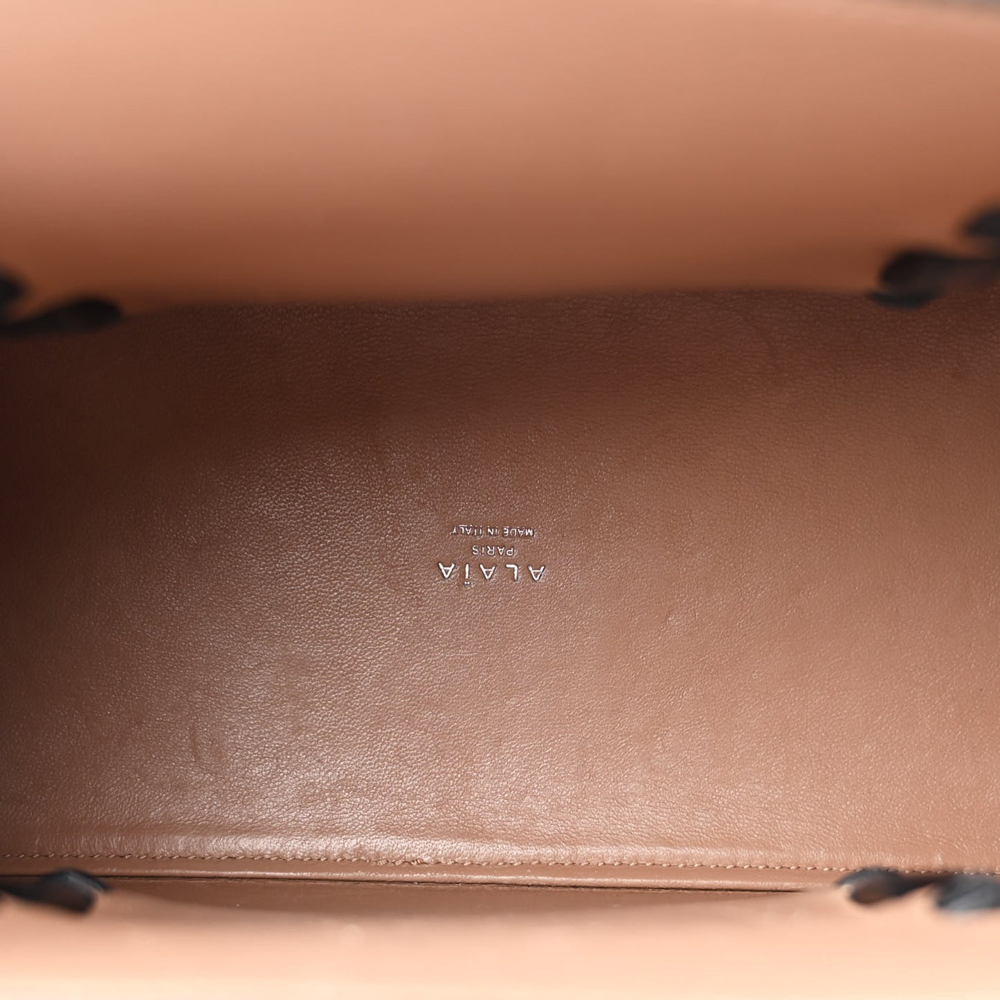 Calfskin Laser Cut Mina 25 Bag Black