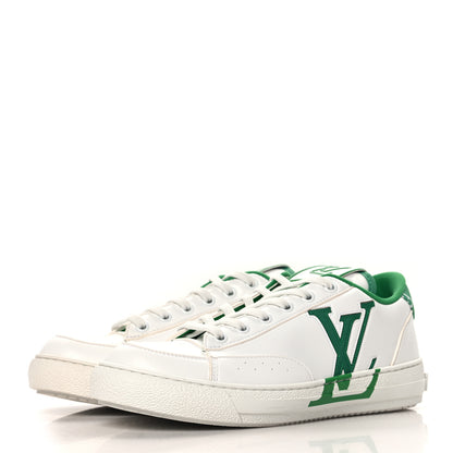 Louis Vuitton Calfskin Womens Charlie Sneaker 38 White Green 4 of 9