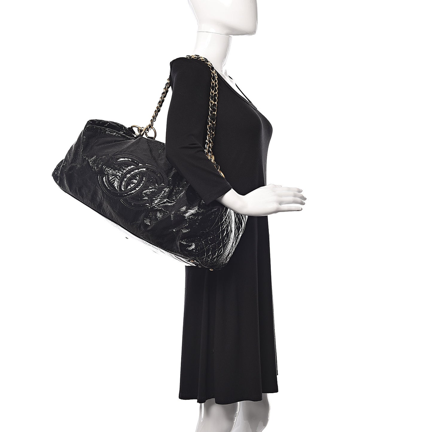 Vinyl Medium Rock and Chain Bowler Black