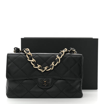 Chanel Lambskin Bekko Resin Medium Single Flap Black 12 of 12