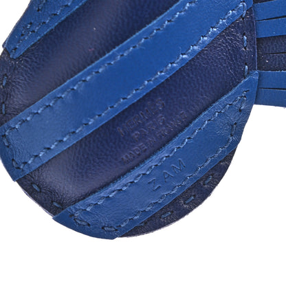 Hermes Milo Lambskin Geegee Savannah Bag Charm Bleu Saphir Bleu France Mauve Sylvestre 3 of 3