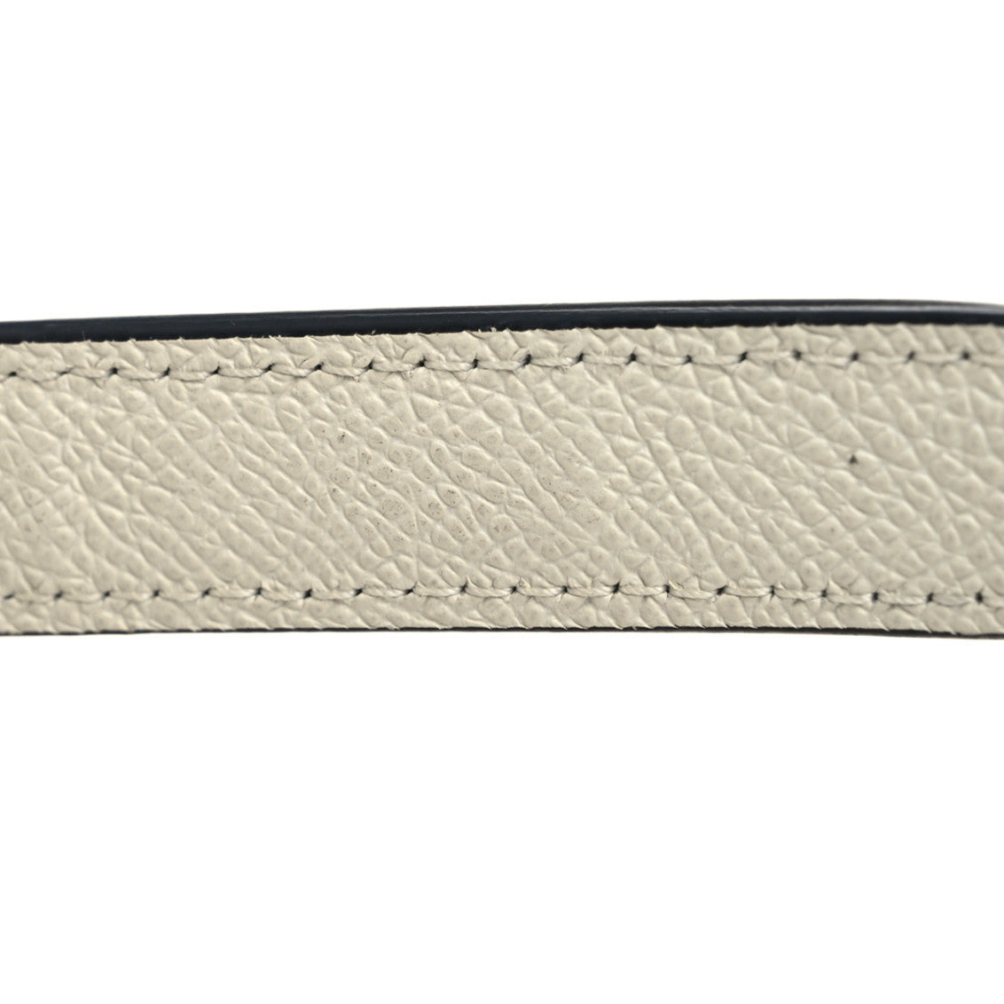 Grained Calfskin Saddle Bag With Strap Latte