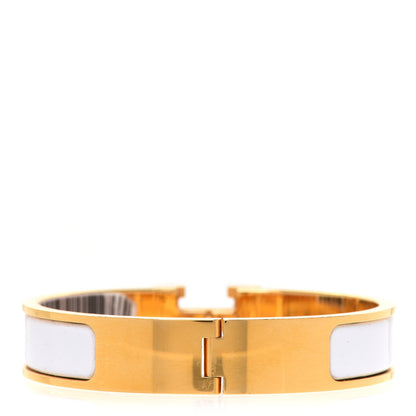 Hermes Enamel Narrow Clic Clac H Bracelet PM White 3 of 6