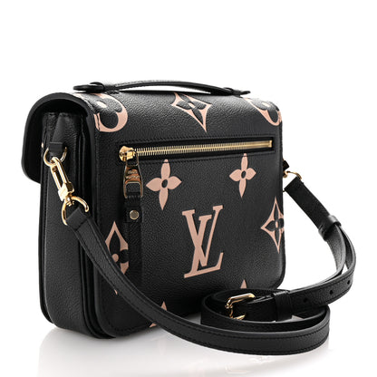 Louis Vuitton Empreinte Monogram Giant Pochette Metis Black Beige 3 of 9