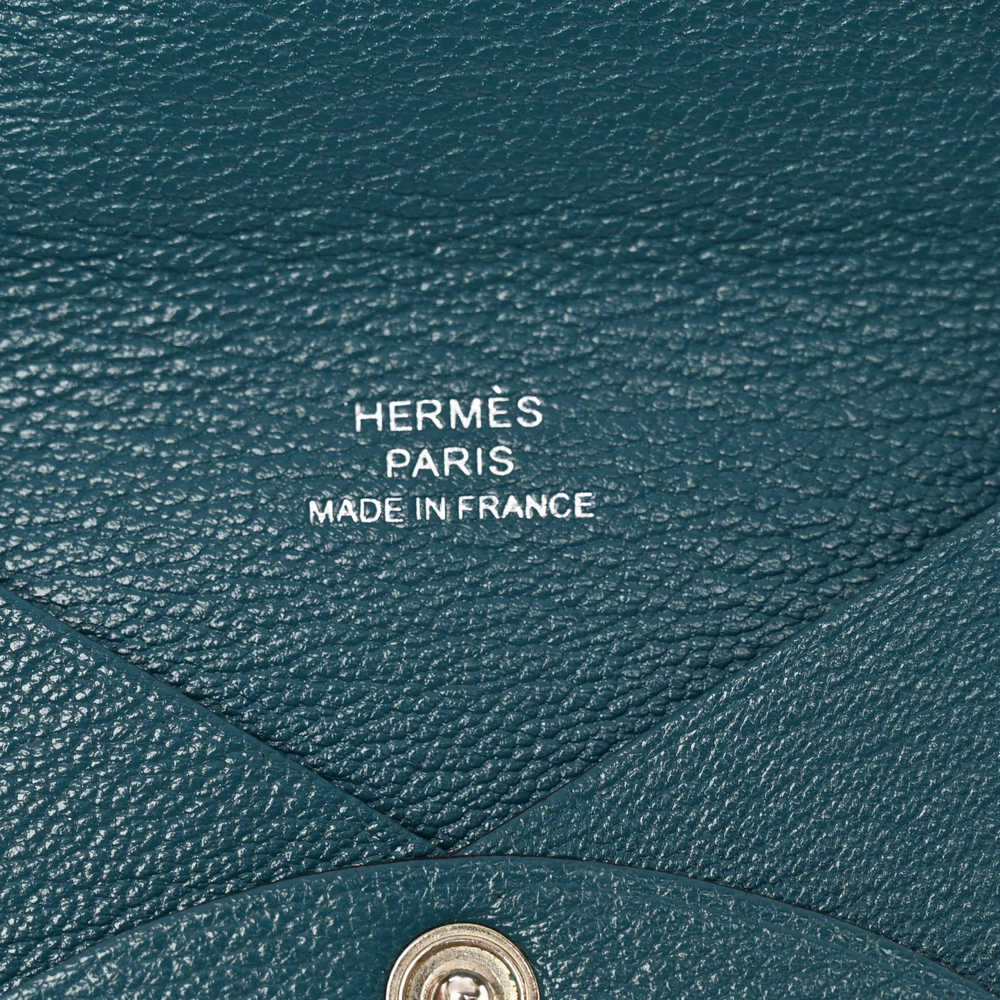 Chevre Mysore Calvi Card Case Vert Bosphore