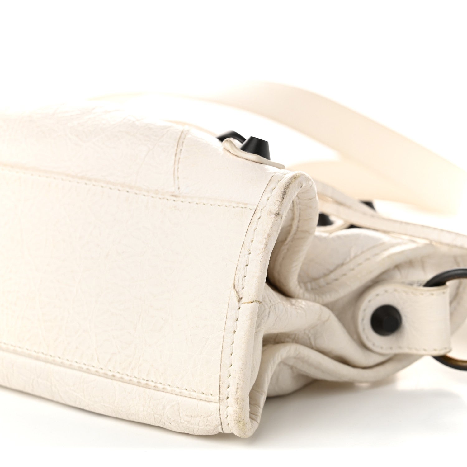 Balenciaga Agneau Arena Classic Hardware Le City Mini  White 10 of 12