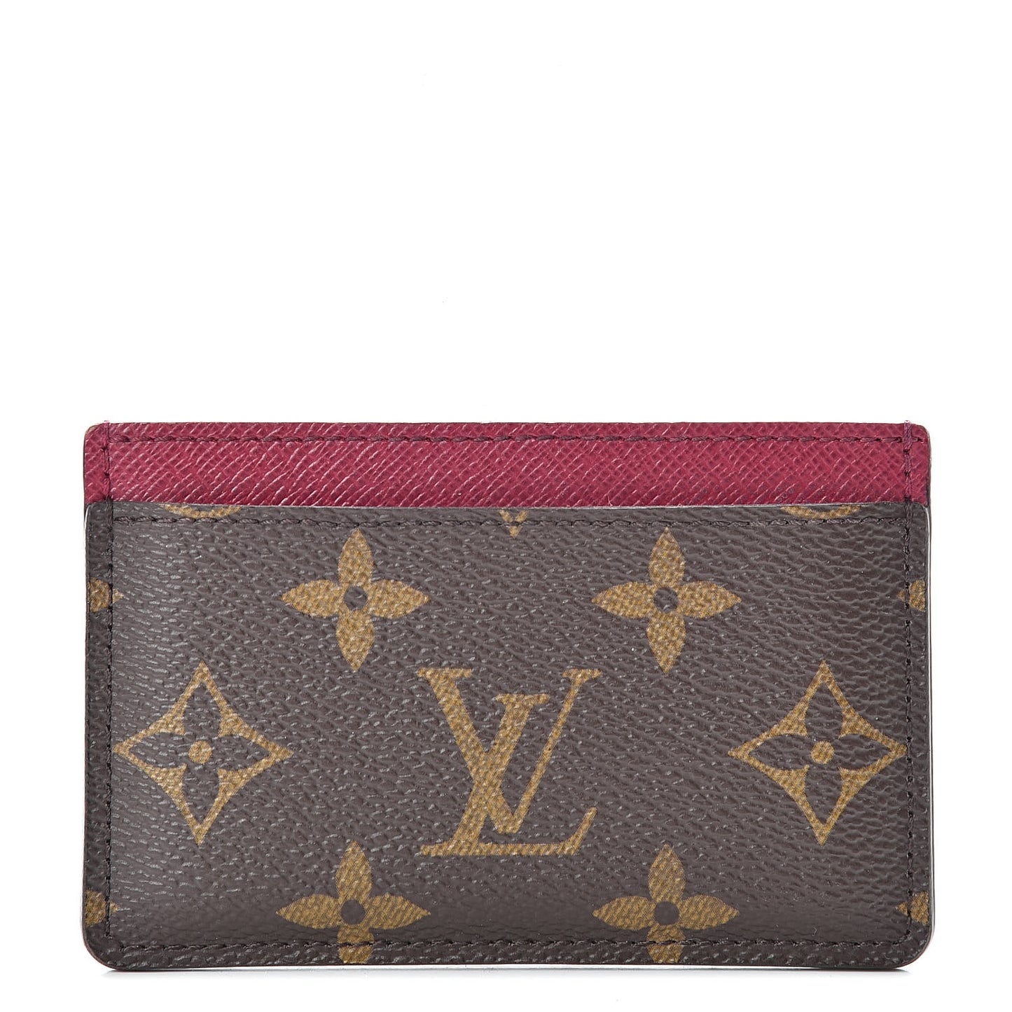 Monogram Card Holder Fuchsia