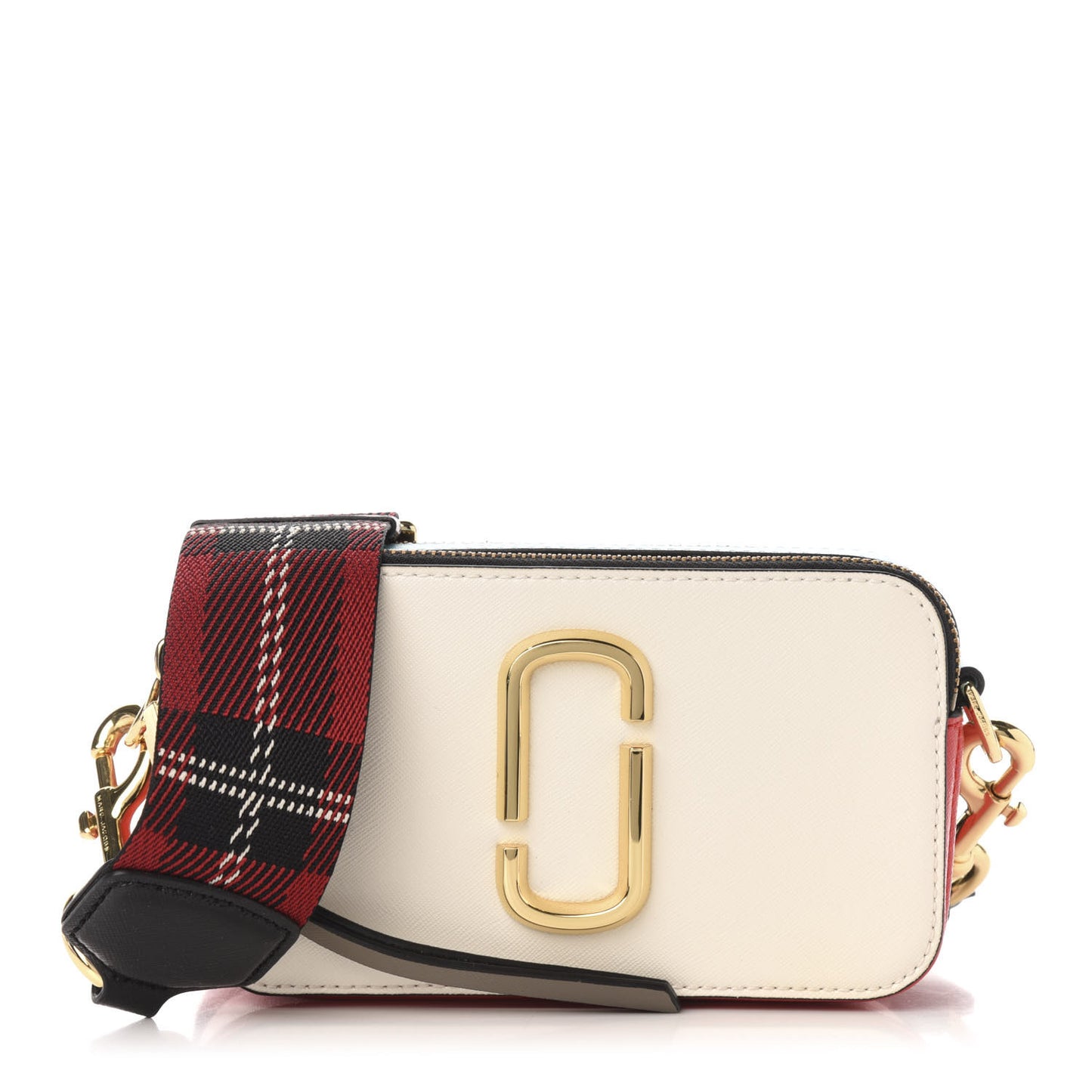 Saffiano Small Snapshot Camera Bag Porcelain Multi