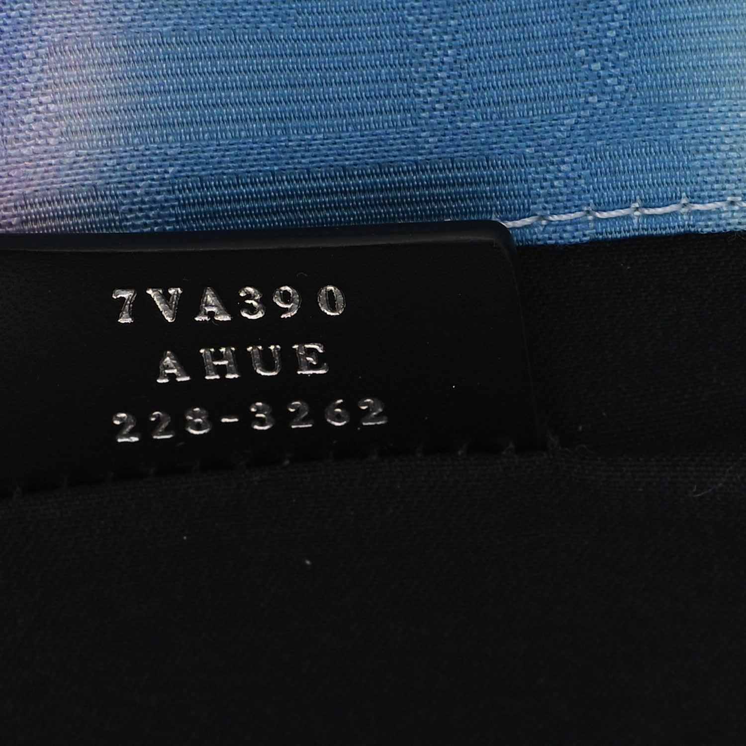 Fendi Fabric Jacquard FF Tie Dye Sunset Large Shopping Tote  Light Blue Black 7 of 11