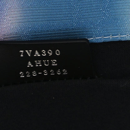 Fendi Fabric Jacquard FF Tie Dye Sunset Large Shopping Tote  Light Blue Black 7 of 11