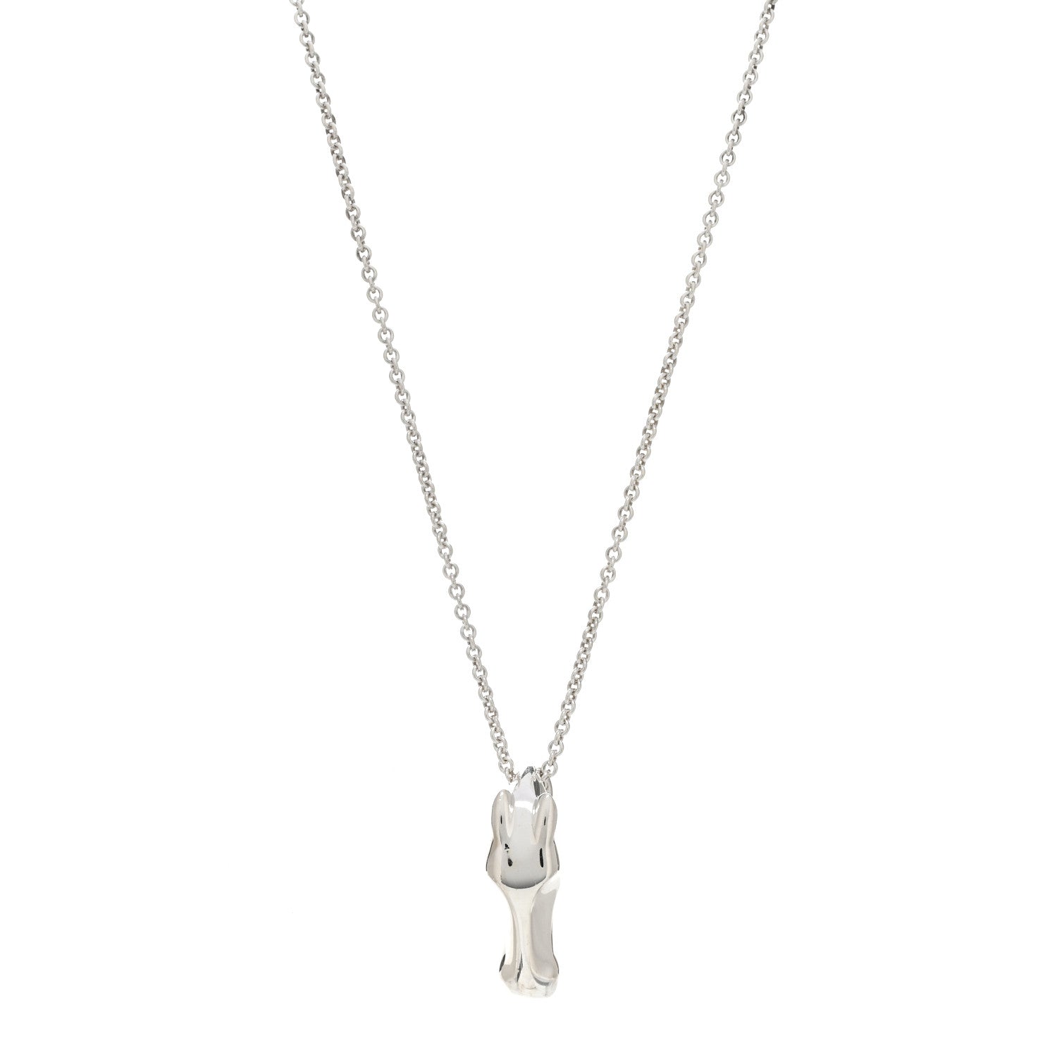 Hermes Sterling Silver PM Galop Pendant Necklace 1 of 5