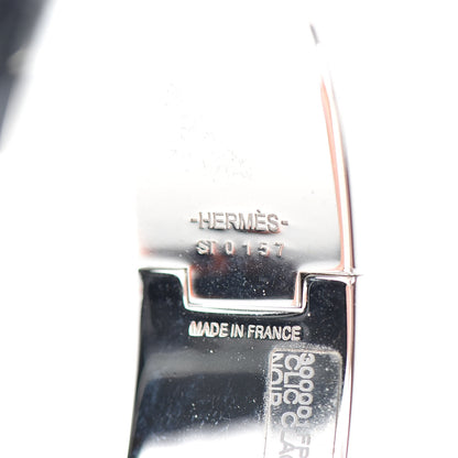 Hermes Enamel Wide Clic Clac H Bracelet GM Black 4 of 4