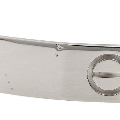 Cartier 18K White Gold LOVE Bracelet 18 6 of 8