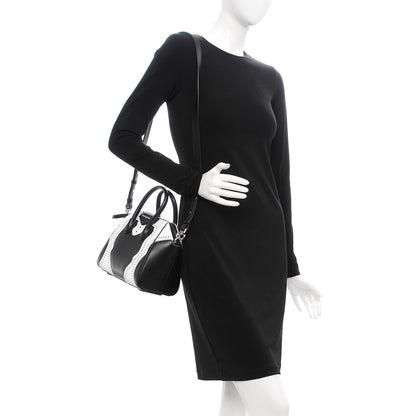 Givenchy Calfskin Brogue Mini Antigona Black White 2 of 7