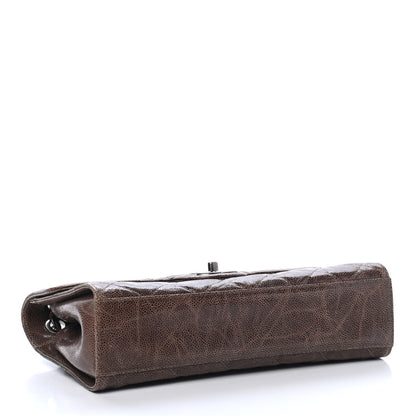 Chanel Crumpled Grained Calfskin Medium CC Crave Flap Brown 3 of 4