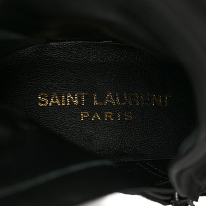Saint Laurent Suede Babies Over The Knee Boots 36.5 Black 7 of 8
