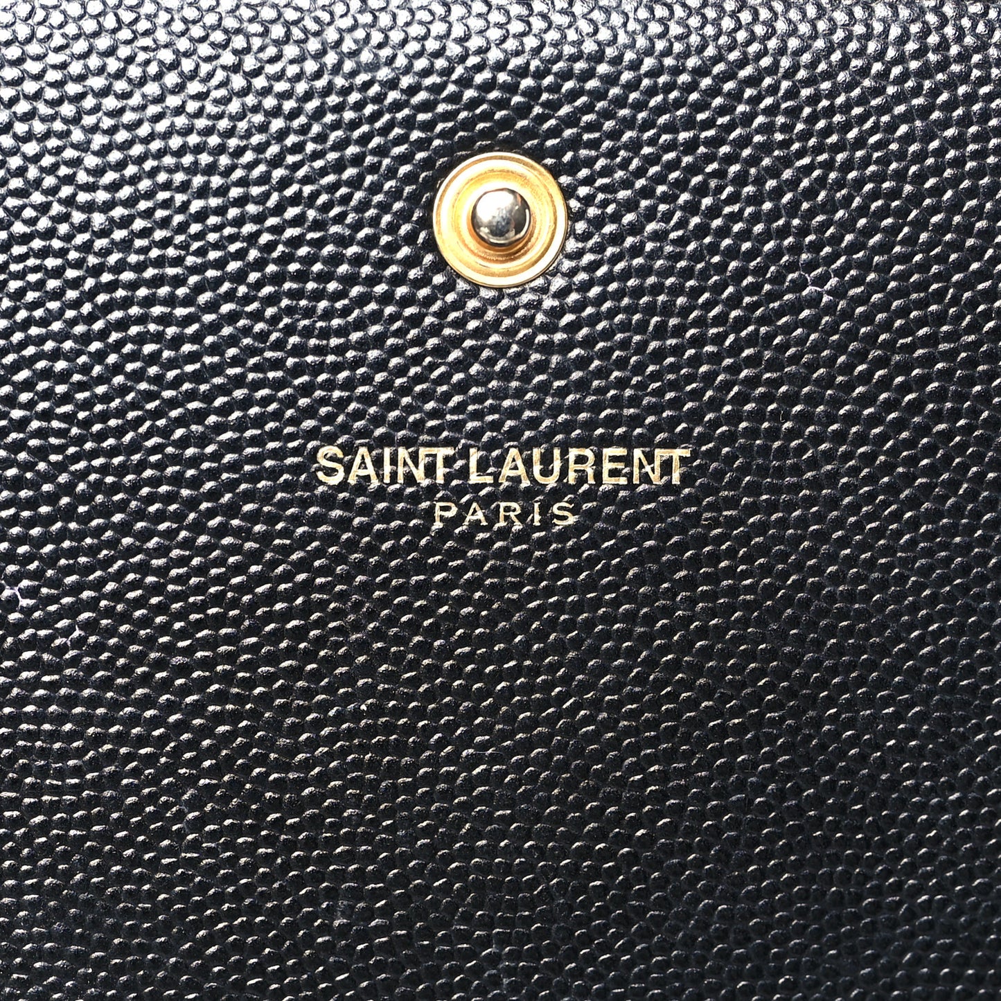Grain De Poudre Monogram Chain Wallet Black