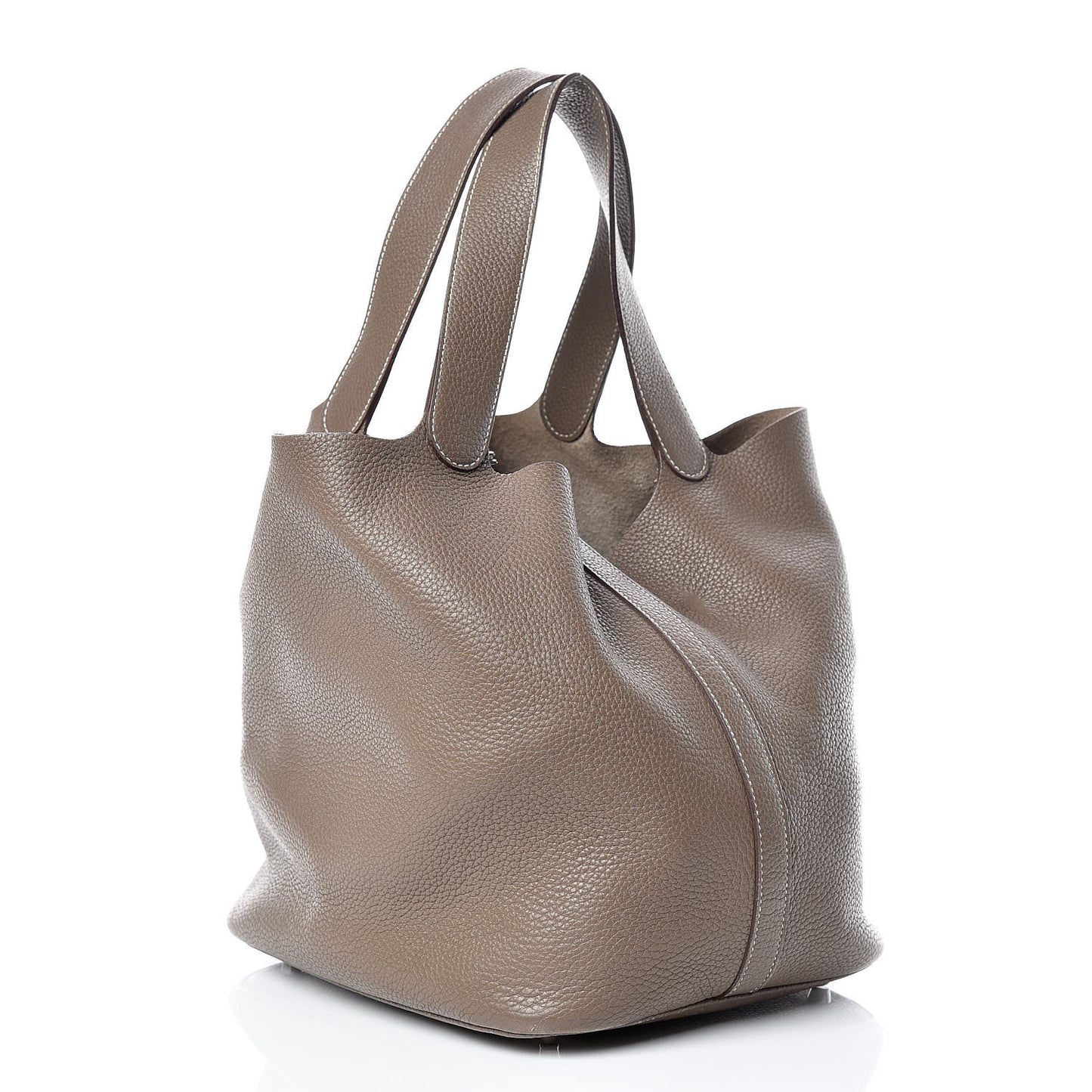 Taurillon Clemence Picotin Lock 26 GM Etoupe