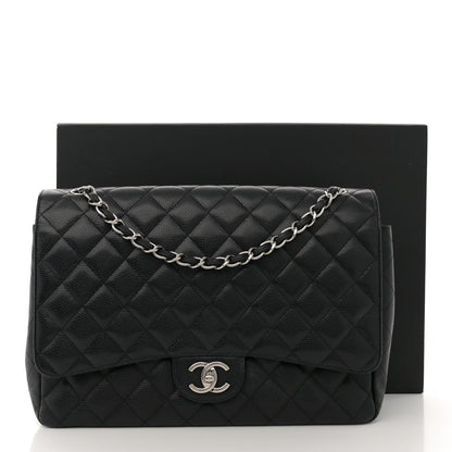 Chanel Caviar Quilted Maxi Double Flap Black 16 of 16